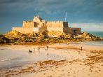 A fort in St. Malo, Brittany, France; 